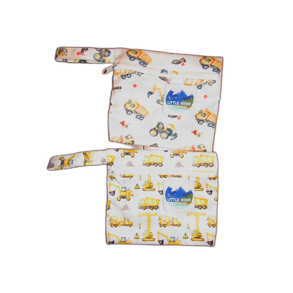 set of 2 Little River Cloth Company Individual Portable Travel Wet Bags Wetbags